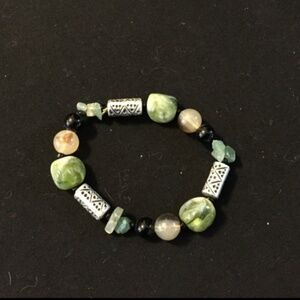 Premier Designs China Doll Green Jade Bracelet